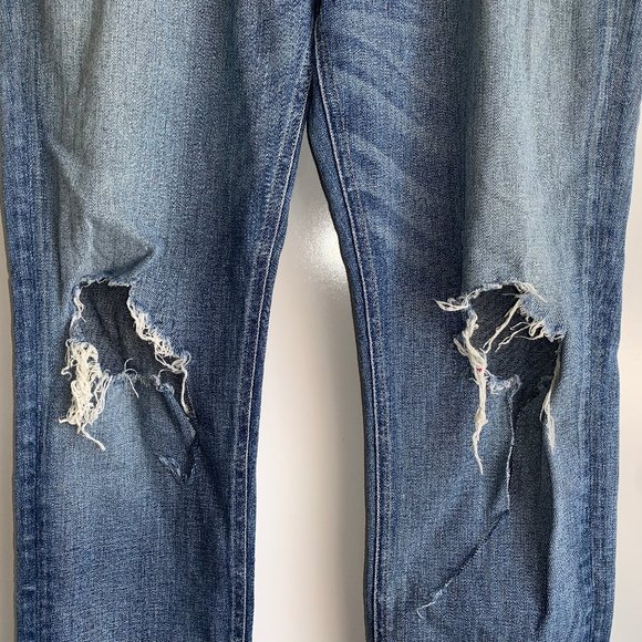Rag & Bone Women's Dash Wembly Destroyed Knee Jeans Size 28 - Picture 3 of 9